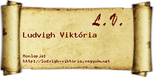 Ludvigh Viktória névjegykártya
